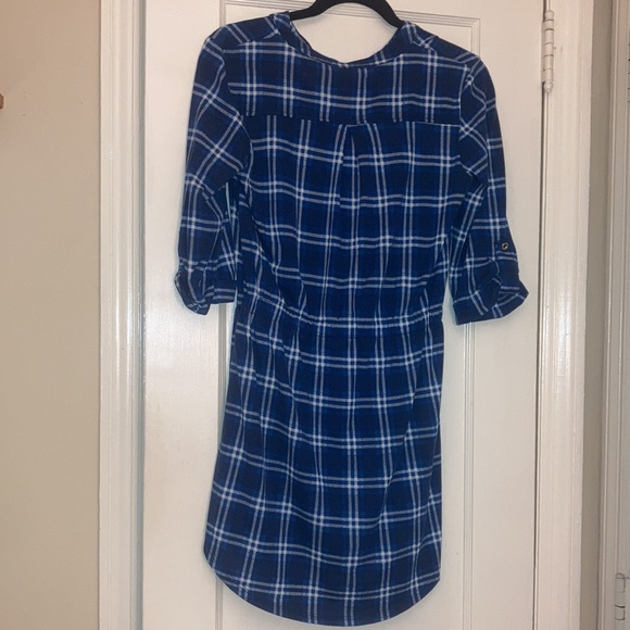 Plaid Flannel-Print Tunic - Picture 5 of 7
